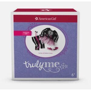 American Girl TRULY ME YOU GLOW GIRL SKELETON COSTUME Glows in the Dark NEW NIB